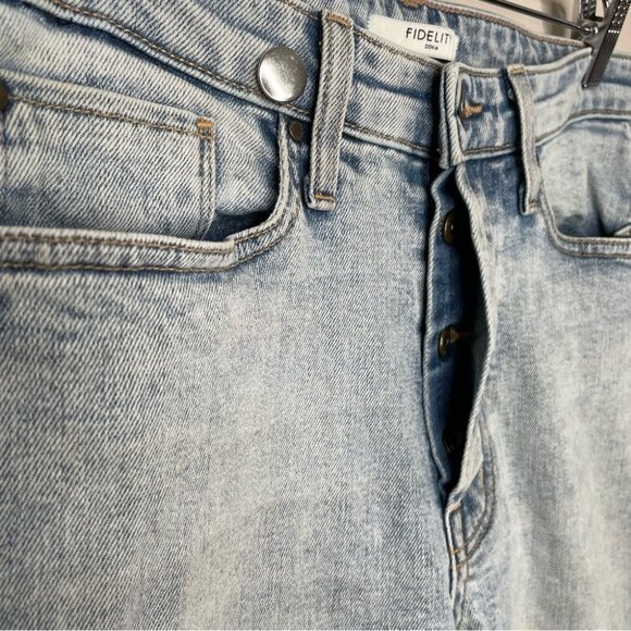 Fidelity Denim Pixie Ultra High Button Fly Jeans Canyon Vintage Blue Size 28 - Picture 7 of 10